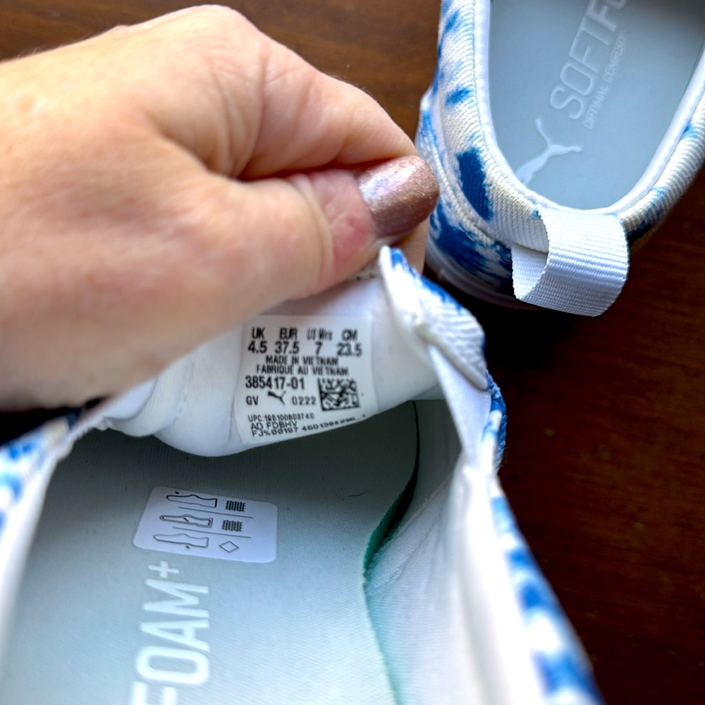 NEW Puma Bari 2.0 Slip-on Sneakers Tie-Dye Design Comfort HTF Size 7 - Picture 6 of 6